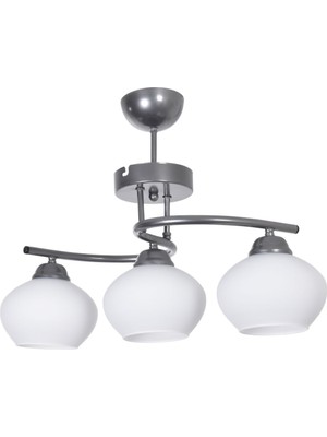 Fuji Modern Dekoratif Salon - Mutfak - Yatak Odası Renk Camlı 3 Lü Avize