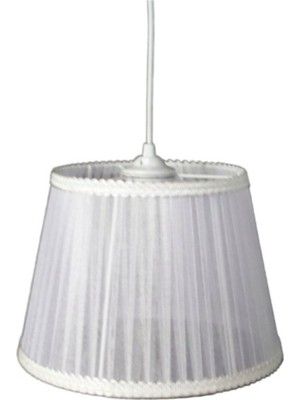 Teknotrust Beyaz Tül Kumaşlı Yatak Odası Avizesi