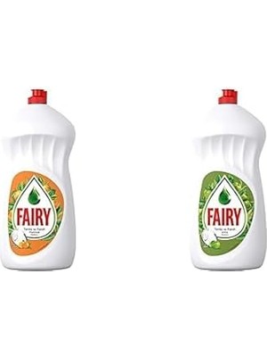 Fairy Sıvı Bulaşık Deterjanı Portakal Kokulu, 1500 ml & Fairy Sıvı Bulaşık Deterjanı Kokulu, 1
