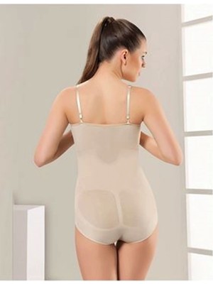 Emos Avm Ten Açık Göğüs Çıtçıtlı Dikişsiz Korse - 756