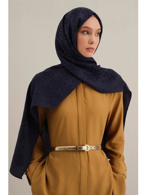 Armine Lyocell Naia Kare Monogram Şal 6 02