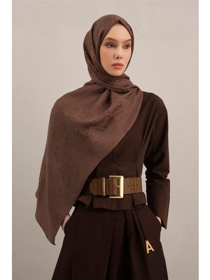 Armine Lyocell Naia Kare Monogram Şal 6 11