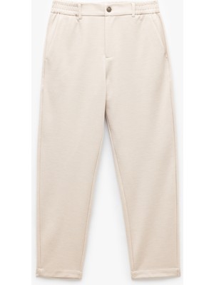 Koton Beli Lastikli Cep Detaylı Düğmeli Chino Pantolon
