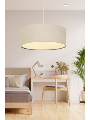 Teknotrust North Home Roll Tasarım Kumaş Sarkıt Avize Salon Oturma Odası Yatak Odası Geniş Pudra Silindir Aviz