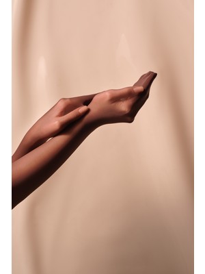 Cream Mürdüm Külotlu Çorap