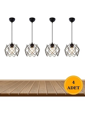 Teknotrust 4 Adet Silvano Avize One Salon Mutfak Banyo Yatak Odası Çocuk Odası Antre Sarkıt Avize