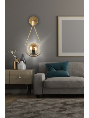 Teknotrust Askı Tekli Özel Aplik Hakiki Cam - Eskitme/bal - Yatak Odası - Salon - Mutfak - Hol