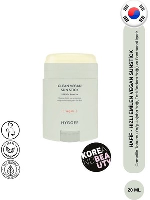 HYGGE Hyggee Vegan Sunstick 20G