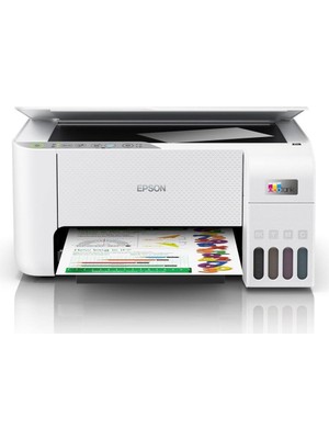 Epson EcoTank L3256 Renkli Tanklı Yazıcı Baskı-Tarama- Kopya - (USB, WiFi, Wi-Fi Direct) + ORİJİNAL EPSON Mürekkep C11CJ67411