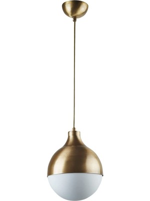 Teknotrust Rima Modern Retro Eskitme Renk Beyaz Camlı Salon - Mutfak - Yatak Odası Tekli Avize