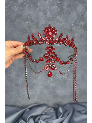 Sallantılı Alınlık Almeda Gelin Kına Tacı