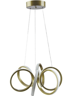 Helezon Modern Tasarım Yatak Odası - Salon - Mutfak Eskitme Renk Beyaz LED Avize