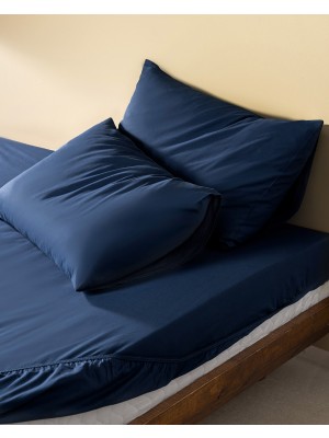 Madame Coco Manon King Size %100 Pamuk Ranforce Lastikli Çarşaf Takımı - Lacivert