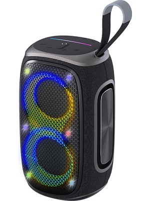 Lenyes S865 Luminous Serisi  Çoklu Giriş Rgb Işıklı Tws Bluetooth Hoparlör V5.3 40w Siyah