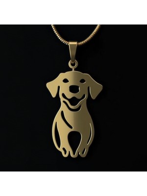 TabiTela 14 ayar altın kolye ucu köpek GM1918 0.5 gr