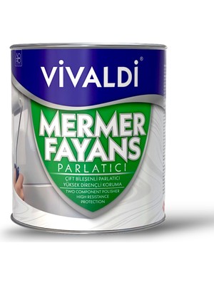 Vivaldi Fayans ve Mermer Parlatıcı Tüm Yüzeyler İçin Etkili Parlatıcı Vernik Mermer Parke Fayans Boyası Şeffaf Vernik