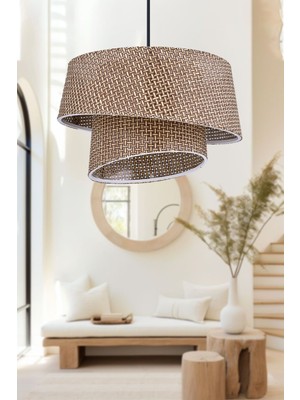 Teknotrust Manolya Modern Kumaş Başlıklı 2 Katlı Yatak Odası Çocuk Odası Salon Mutfak Hol Avize