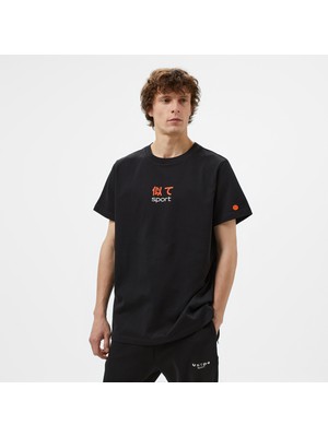 Unıted4 Sport Training Dept Erkek Siyah Antrenman T-Shirt