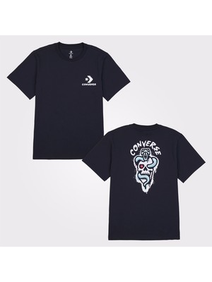 Converse Erkek Baskılı Siyah T-Shirt