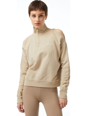 Unıted4 Classic Kadın Krem Sweatshirt