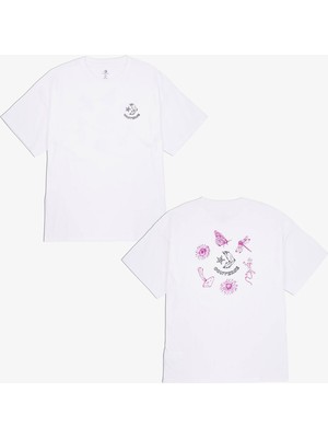 Converse Erkek Baskılı Beyaz T-Shirt