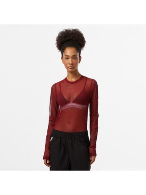 Unıted4 Tulle Dragon Kadın Bordo T-Shirt