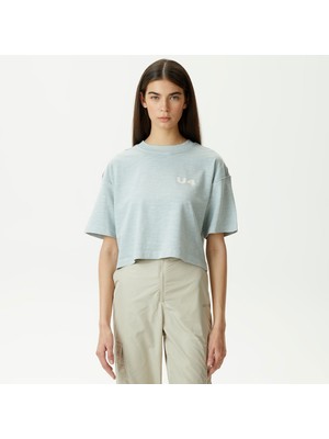 Unıted4 Classic Kadın Pembe Crop T-Shirt
