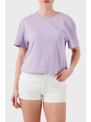 Guess Primula Taşlı Logolu Pamuklu Boxy Fit Bisiklet Yaka T Shirt V5GI00I3Z14 Bayan T Shirt V5GI00 I3Z14 G4I5