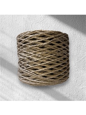 Ozn Aksesuar Kağıt İp Çanta, Şapka, Dıy Yapımı (100 gr) G11 Açık Kahverengi
