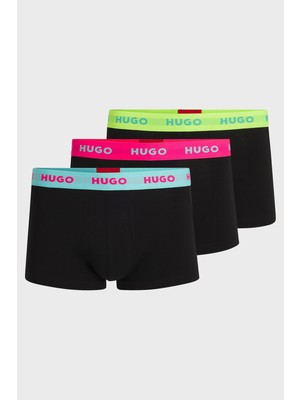 Hugo Logolu Streç Pamuklu 3 Pack Boxer Erkek Boxer 50532611 730