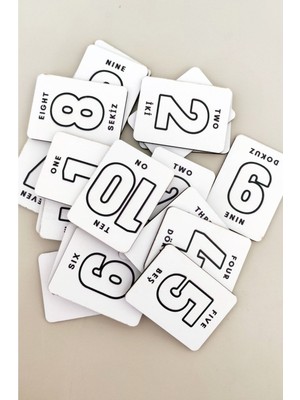 20 Parça Sayılar Zeka Kartları Eşleştirme Oyunu Hafıza Kartı Ahşap Eğitici Puzzle Oyuncak