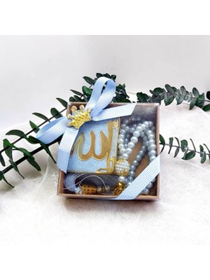 Hayaller Dükkanı 10 Adet Kutulu Kuran ve Tesbih Set Lük Yeni Doğan Hediyelik Az Miktar