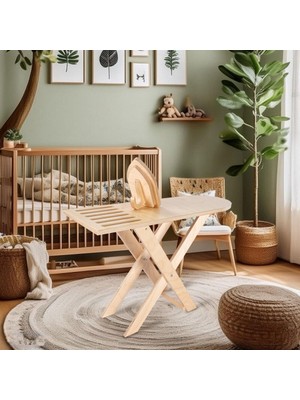 Montessori Ahşap Ütü Masası Seti