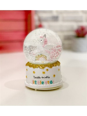 Giftmoda Unicorn Gökkuşağı Orta Boy Kar Küresi