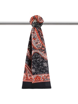 Siyah Şal Desen Soft Şal