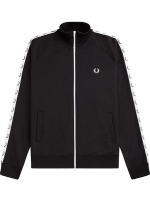 Fred Perry Erkek Siyah Logo Detaylı Ceket