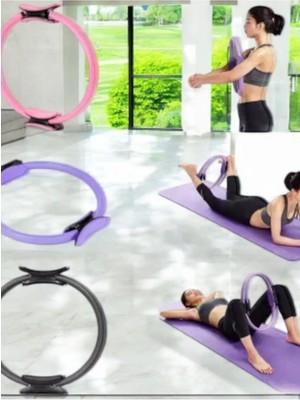 Cocovia 38 Cm Pilates Çemberi,Plates Halkası Spor Egzersiz Aleti Özel Tutmalı Model