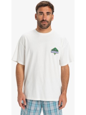 Quiksilver Gh Qs Crystal Jet Erkek Beyaz Tişört