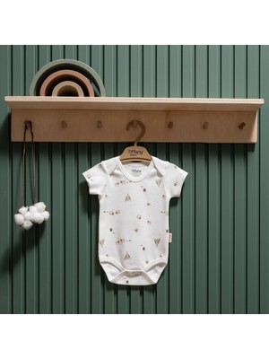 Tiffany Baby Happy Lambs Organik Theme Yarım Kol Body 33008