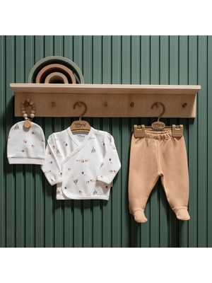 Tiffany Baby Happy Lambs Organik Theme 3'lü Zıbın Set 33078