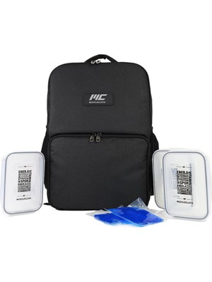 Musclecloth Termo Sırt Çantası Seti Siyah 20 L