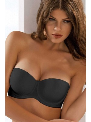 2'li Avantajlı Paket Elita Straples Basıc Bra 7030 Dolgulu Destekli Klasik Straplez Mikro Sütyen