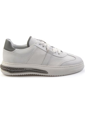 Bambi Beyaz Leather Erkek Sneaker E01075574603