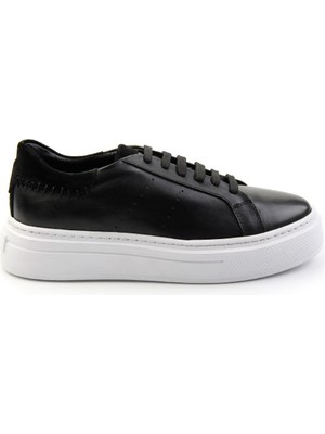 Siyah Leather Erkek Sneaker E01087114303