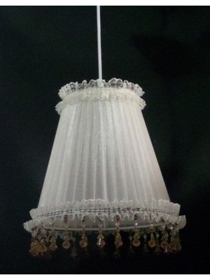 Krem Çocuk Odası Yatak Odası Boncuklu Avize