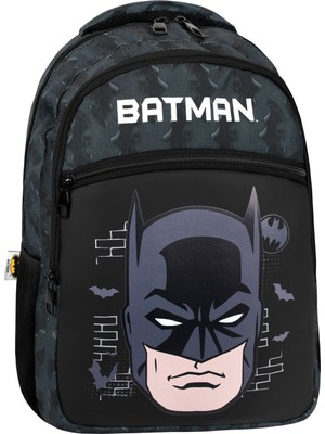 Batman Lisanslı Ilkokul Çantası Ortopedik, Çok Gözlü ve Su Geçirmez Tasarım