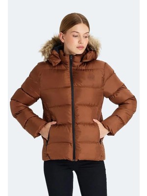 Slazenger Guest Kadın Puffer Şişme Mont Taba V2