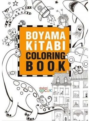 Boyama Kitabı - Coloring Book - 24X33,5 cm