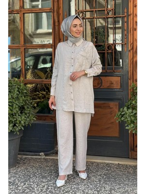 Moodbasic Pantolonlu Takım MA24.03 Taş