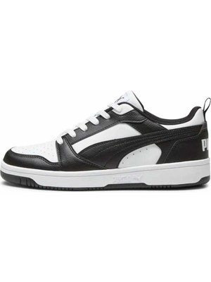 Puma Rebound Low Kısa Siyah Beyaz Erkek Sneaker Spor Ayakkabı 392328-01 V5